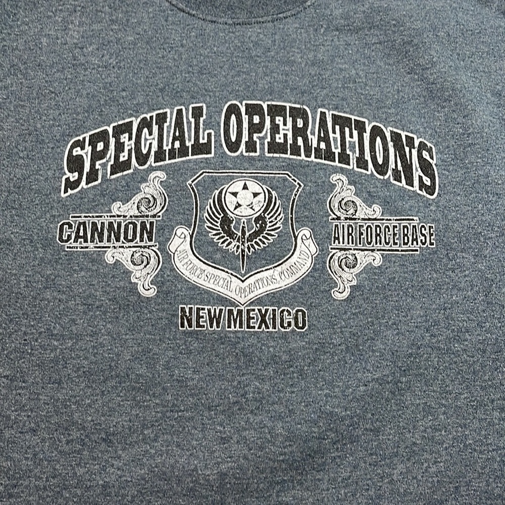 Special Operations Shirt Large Gray Cannon Air Force Base New Mexico L Military - Picture 2 of 5